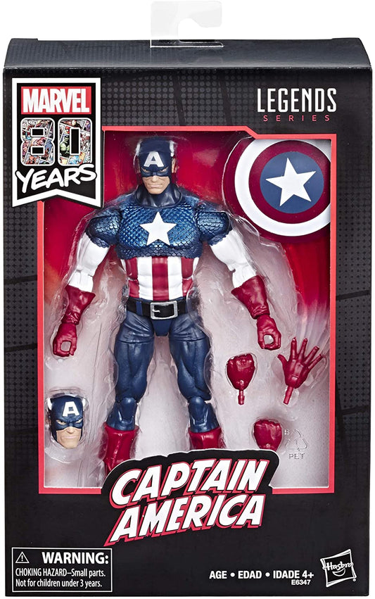 Marvel Legends 80th Anniversary Captain America 6-Inch Action Figures