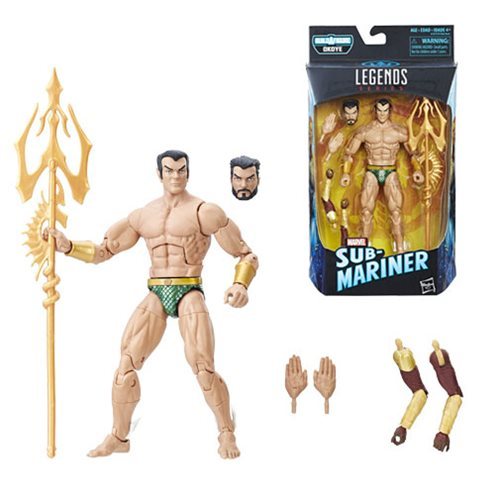 Black Panther Marvel Legends 6-Inch Namor the Sub-Mariner Action Figure (Okoye BAF)