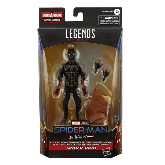 Spider-Man 3 Marvel Legends Black and Gold Spider-Man 6-Inch Action Figure (Armadillo BAF)