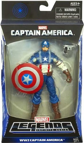 Captain America Marvel Legends WW2 Captain America Figure 6 Inches (Mandroid BAF)