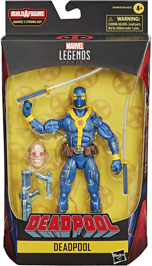 Deadpool Marvel Legends Blue Deadpool 6-inch Action Figure (Strong Guy BAF)