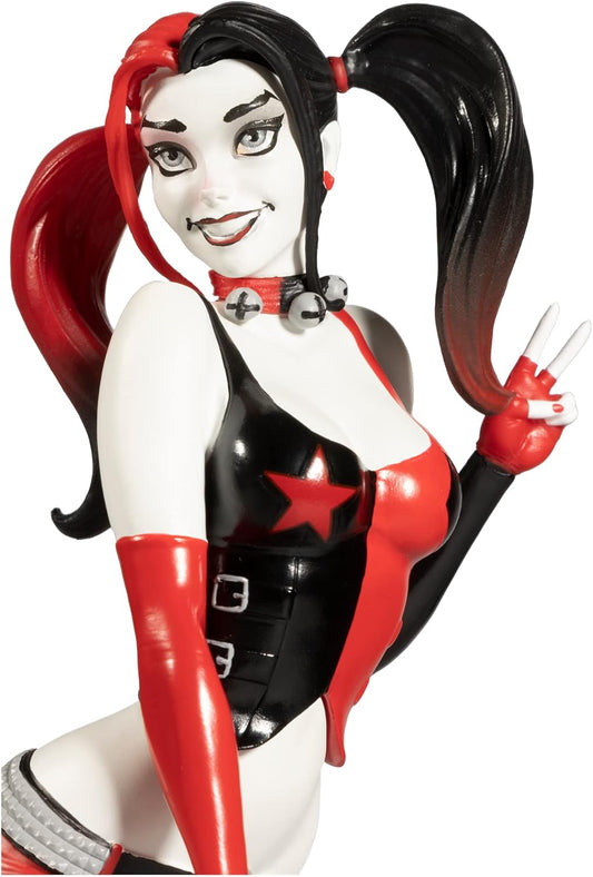 Harley Quinn Red White and Black Statue by J. Scott Campbell Statue