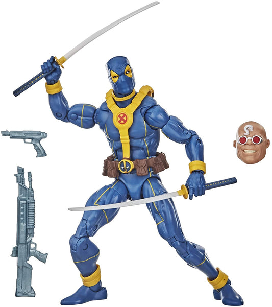 Deadpool Marvel Legends Blue Deadpool 6-inch Action Figure (Strong Guy BAF)