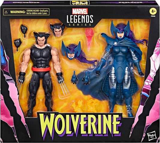 Wolverine Marvel Legends Series Wolverine and Psylocke 6-Inch Action Figures