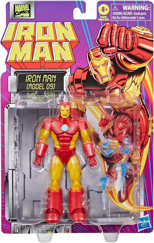 Iron Man Marvel Legends Retro Collection Iron Man (Model 9) 6-Inch Action Figure