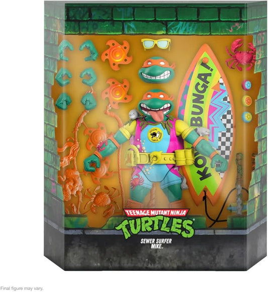 Teenage Mutant Ninja Turtles Ultimates Sewer Surfer Mike 7-Inch Action Figure