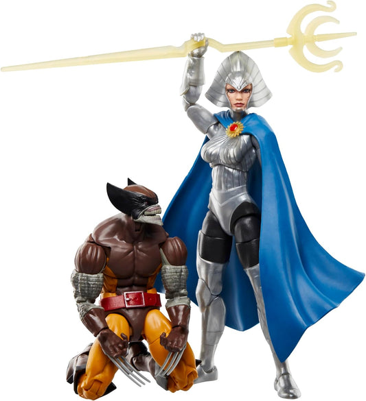 Wolverine 50th Anniversary Marvel Legends Wolverine and Lilandra Neramani 6-Inch Action Figure 2-Pack