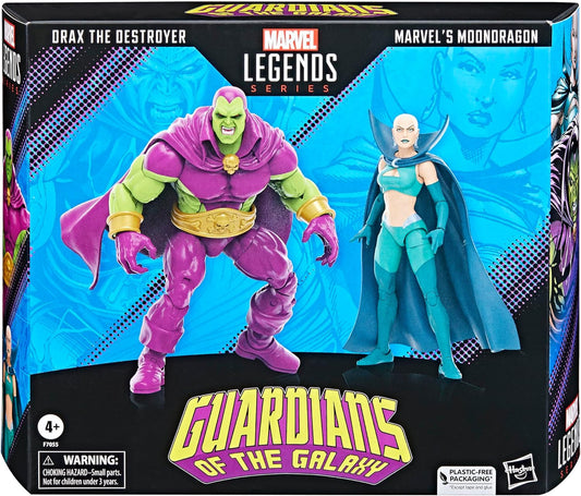 Guardians of the Galaxy Marvel Legends Drax the Destroyer and Marvel's Moondragon 6-Inch Action Figures - Exclusive