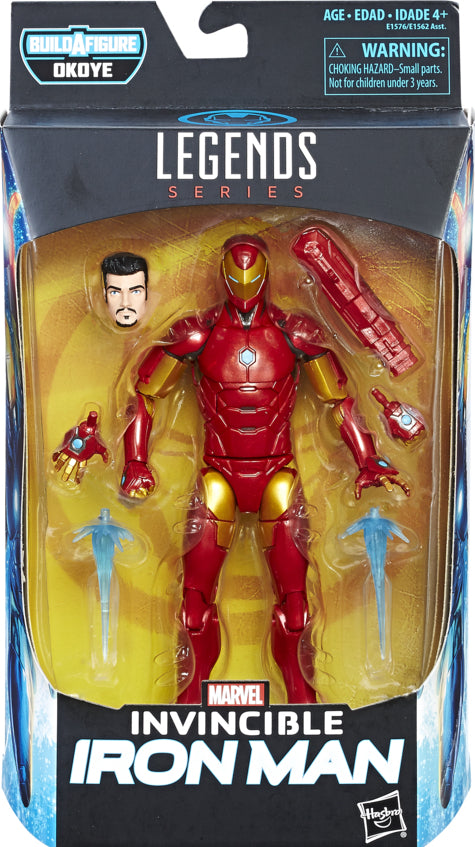 Marvel Black Panther Legends Series Invincible Iron Man, 6-inch (Okoye BAF)