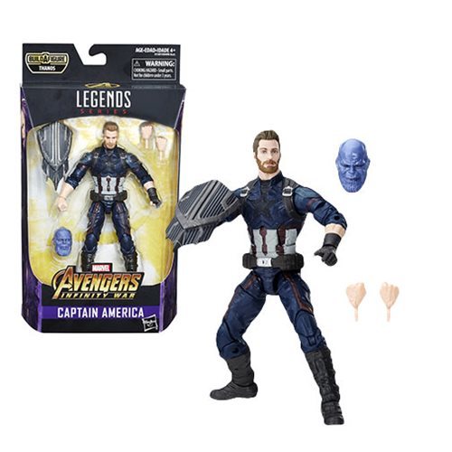 Avengers Marvel Legends Captain America Action Figure (Thanos BAF)
