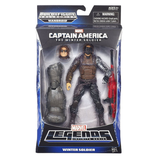 Captain America Marvel Legends Wave 2 Winter Soldier Figure 6 Inches (Mandroid BAF)