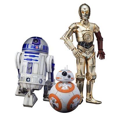 Star Wars:The Force Awakens C-3PO R2-D2 and BB-8 Artfx+ 1:10 Scale Statue Set