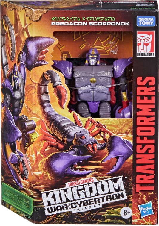 Transformers Toys Generations War for Cybertron: Kingdom Deluxe WFC-K23 Predacon Scorponok Action Figure