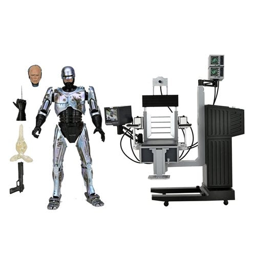 RoboCop Ultimate Battle-Damaged RoboCop with Chair 7-Inch Scale Action Figure