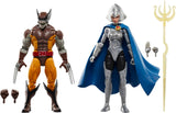 Wolverine 50th Anniversary Marvel Legends Wolverine and Lilandra Neramani 6-Inch Action Figure 2-Pack