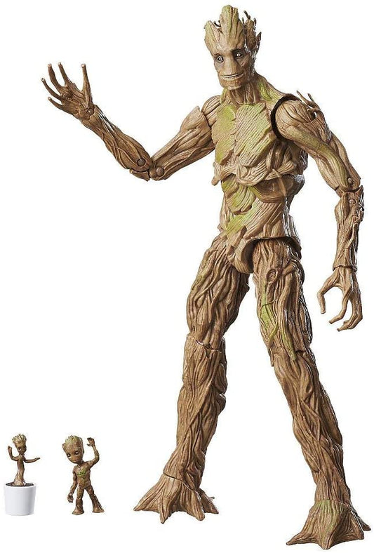 Guardians of the Galaxy Marvel Legends Groot Evolution Action Figures Set - Exclusive