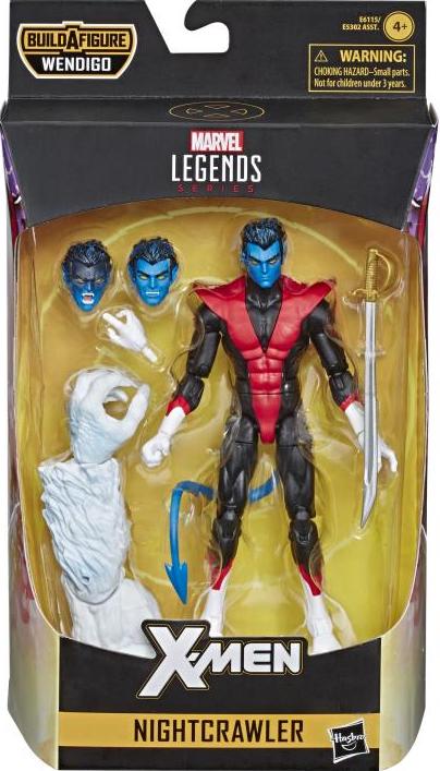 X-Men Marvel Legends Nightcrawler Action Figure (Wendigo BAF)