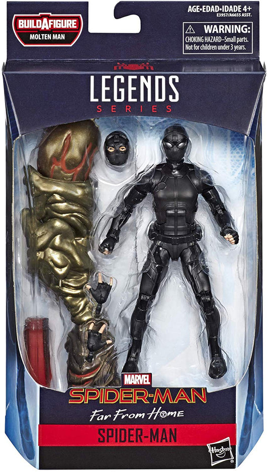 Marvel Legends Stealth Spider-Man (Molten Man BAF)