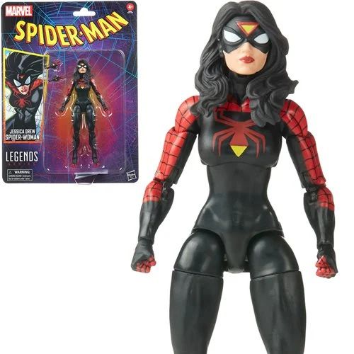 Spider-Man Retro Marvel Legends Jessica Drew Spider-Woman 6-Inch Action Figure