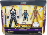 Avengers Infinity War Marvel Legends Thor, Rocket Raccoon, and Groot 6-Inch Action Figures - Toys R Us Exclusive