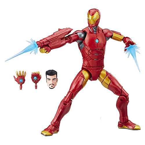 Marvel Black Panther Legends Series Invincible Iron Man, 6-inch (Okoye BAF)