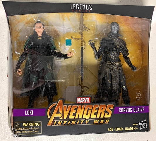 Marvel Legends 80th Anniversary Loki vs. Corvus Glaive 6-Inch Action Figures