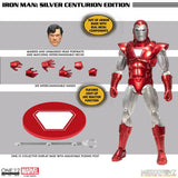 Mezco Iron Man: Silver Centurion Edition One:12 Collective Action Figure