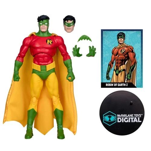 DC Wave 3 Robin Earth-2 Crisis on Infinite Earths 7-Inch Scale Action Figure with McFarlane Toys Digital Collectible